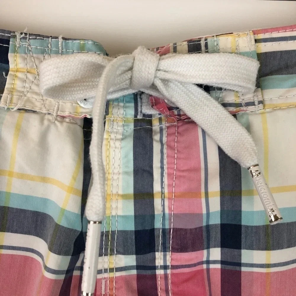 Abercrombie & Fitch Plaid Mesh‎ Lined Board Shorts